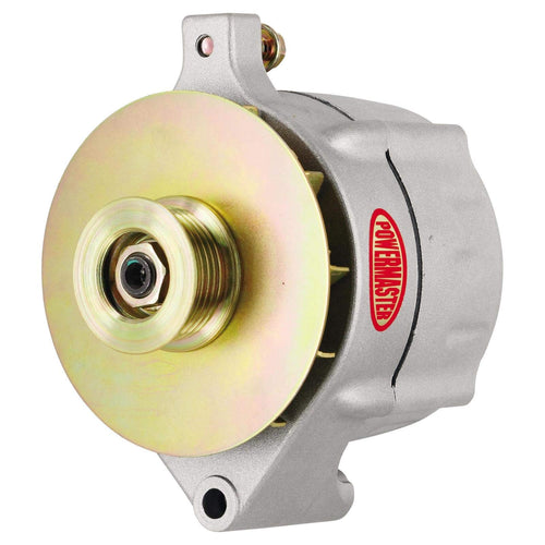 8-47100-347 Powermaster Natural Alternator (Upgrade 100A Smooth Look 6 Groove Pulley/Baffle & Cone 1 Wire)