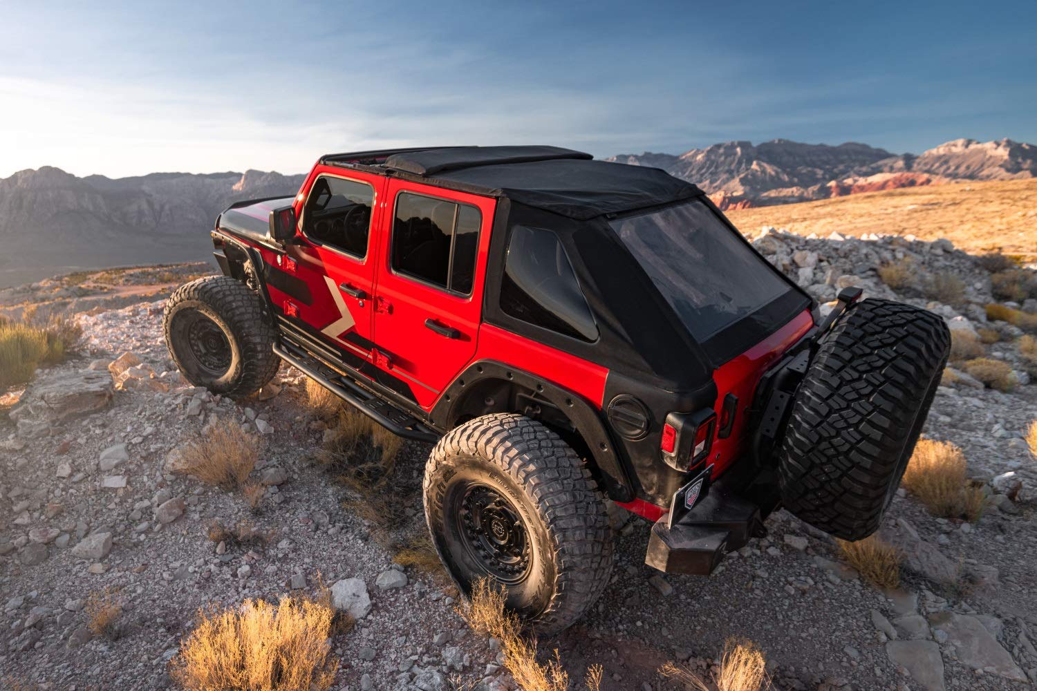 Voyager Soft Top Rugged Ridge for Jeep Wrangler JLU | Sailcloth, Tinted Windows | 13863.35 | Fits 2018-2025 Jeep Wrangler JLU 4-Door