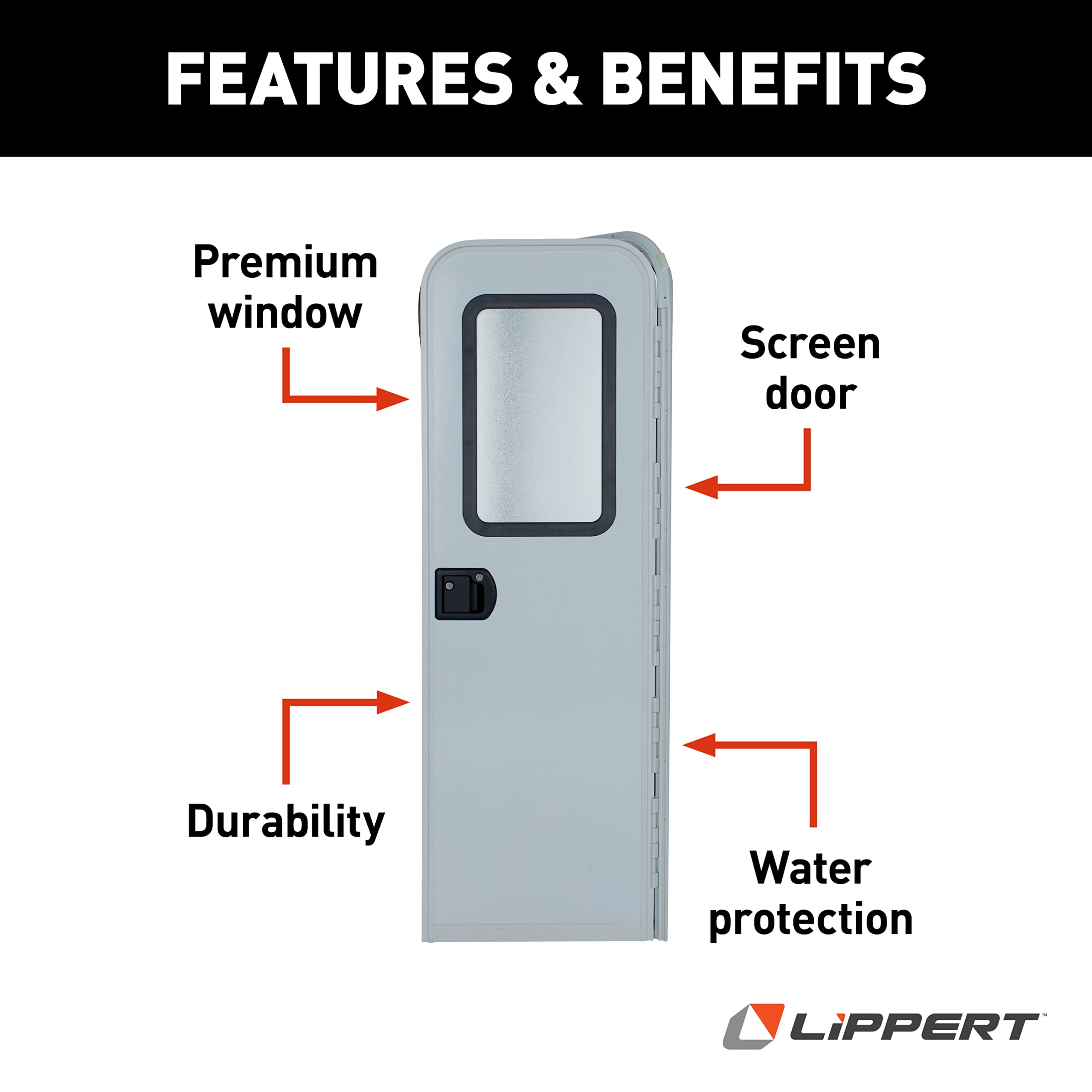 Radius Entry Door Lippert Components v000145349 Motor Home