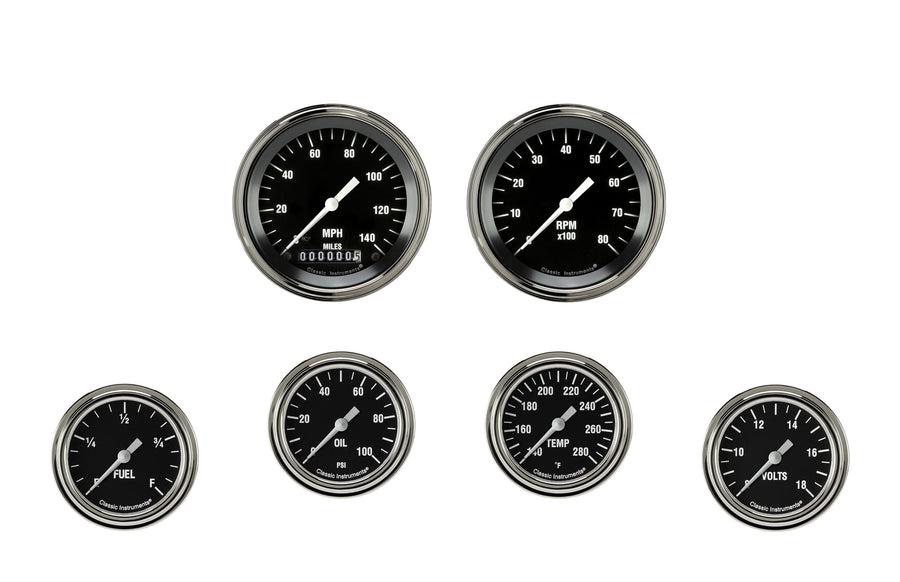 Hot Rod HR301SLF Six Gauge Set 301