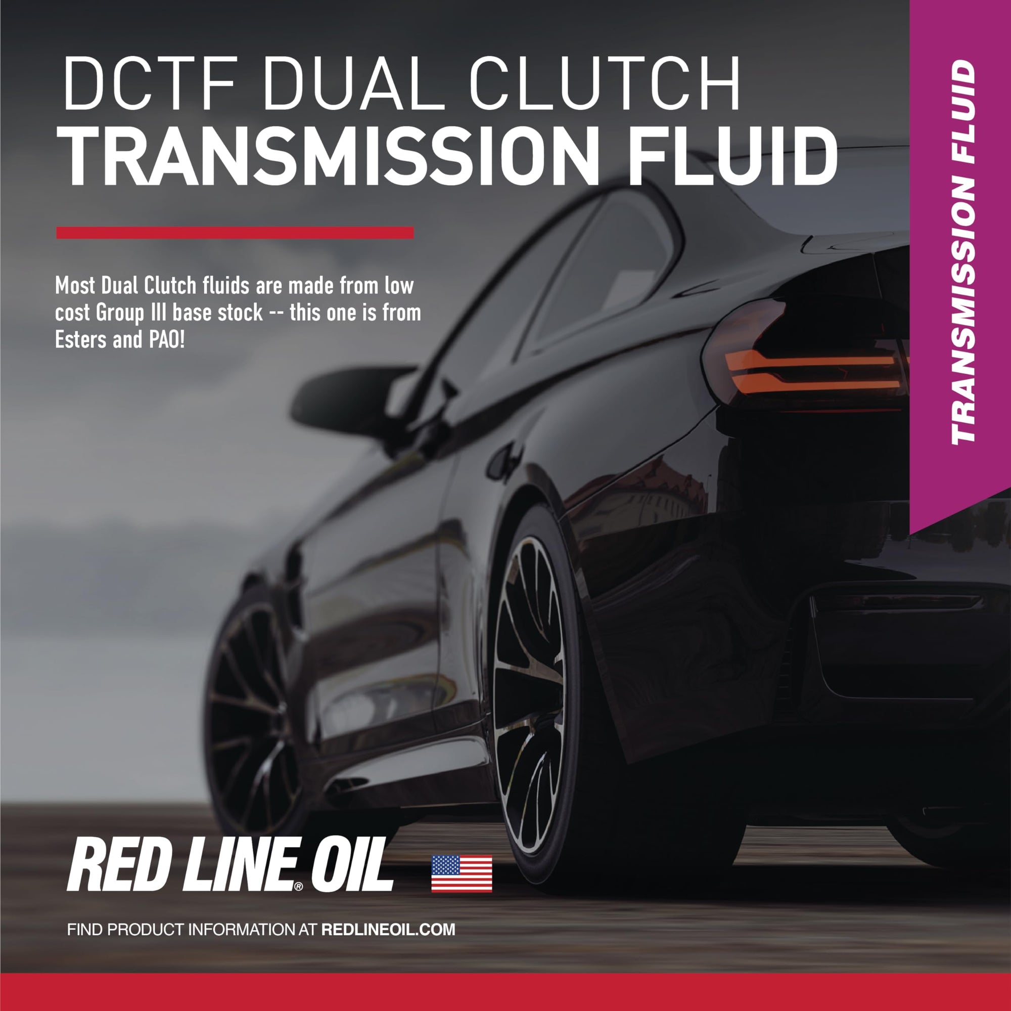 Full Synthetic Red Line High Performance Dual Clutch Transmission Fluid (DCTF) - 1 Quart