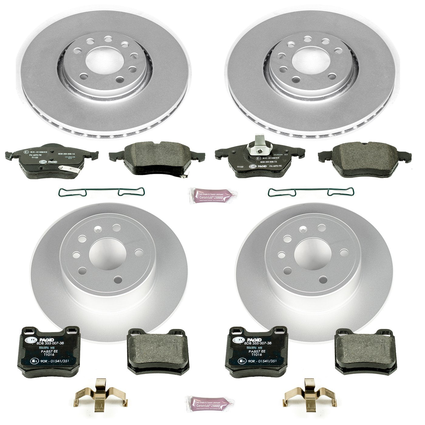 Euro-Stop Brake Kit Power Stop ESK4388 For Saab 9-3 1999-2002 [Model Specific]