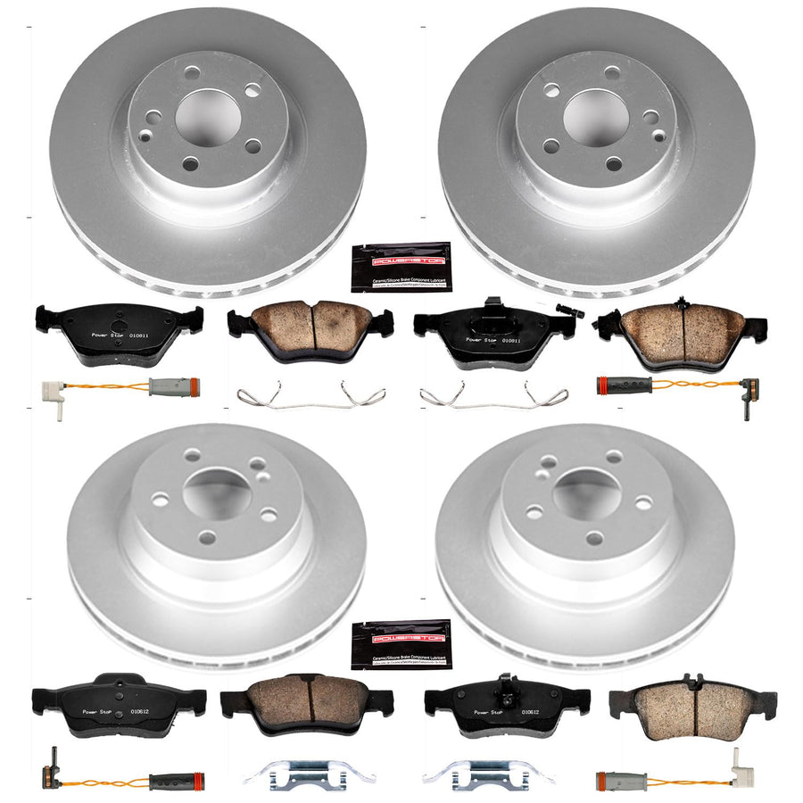 Power Stop CRK4519 Z23 Evolution Front and Rear Geomet Coated Brake Kit For Mercedes-Benz E350 2006 [Model Specific]
