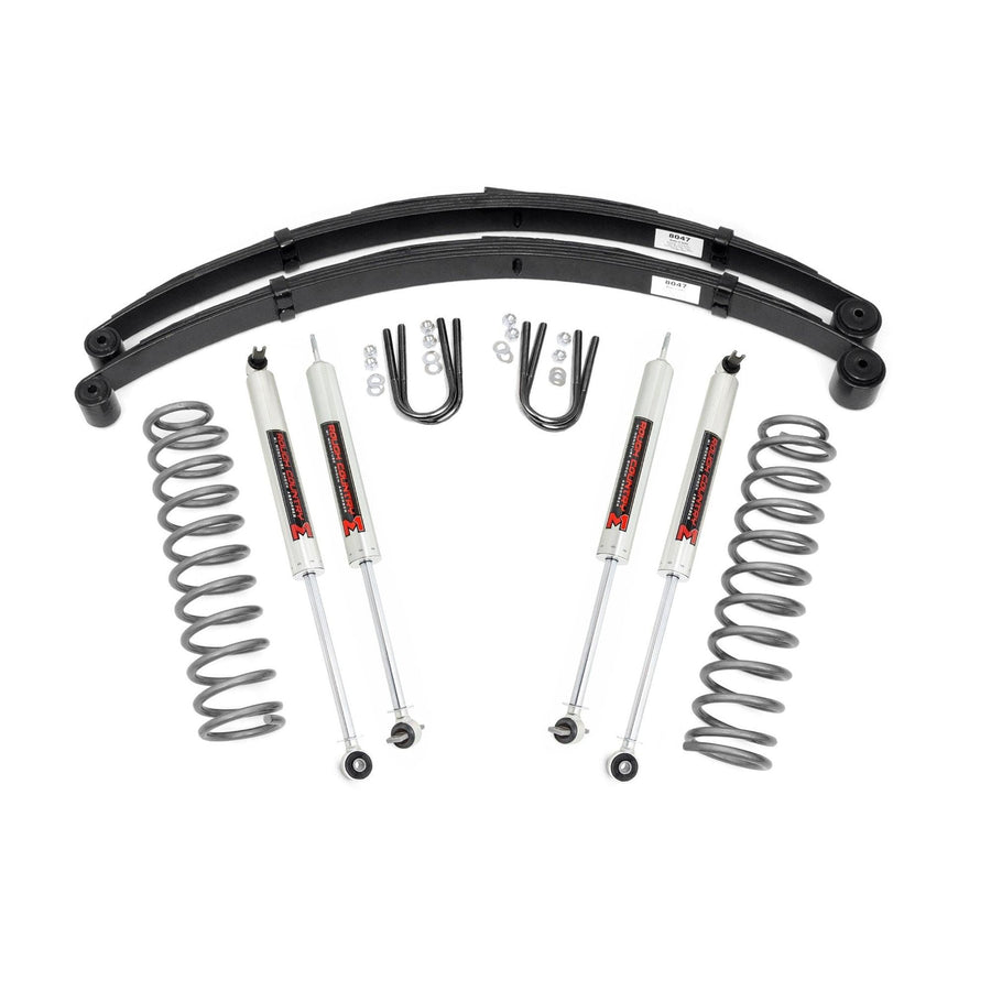 3" Lift Kit Rough Country w/M1 Shocks for 1984-2001 Jeep Cherokee XJ - 63040