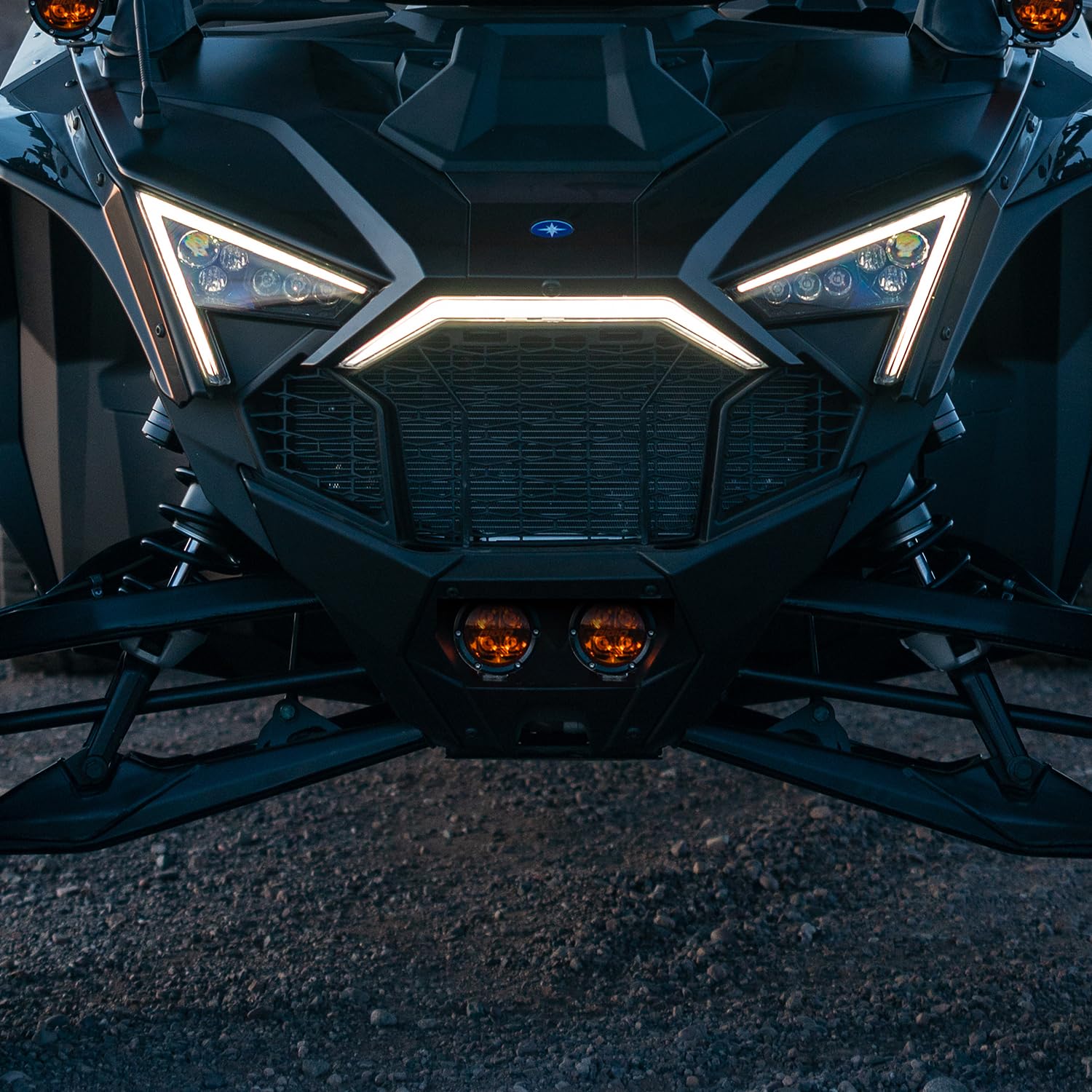 2017+ Polaris Pro R/Turbo R Rigid Industries Revolve Amber PRO Grille Light Kit (41651)