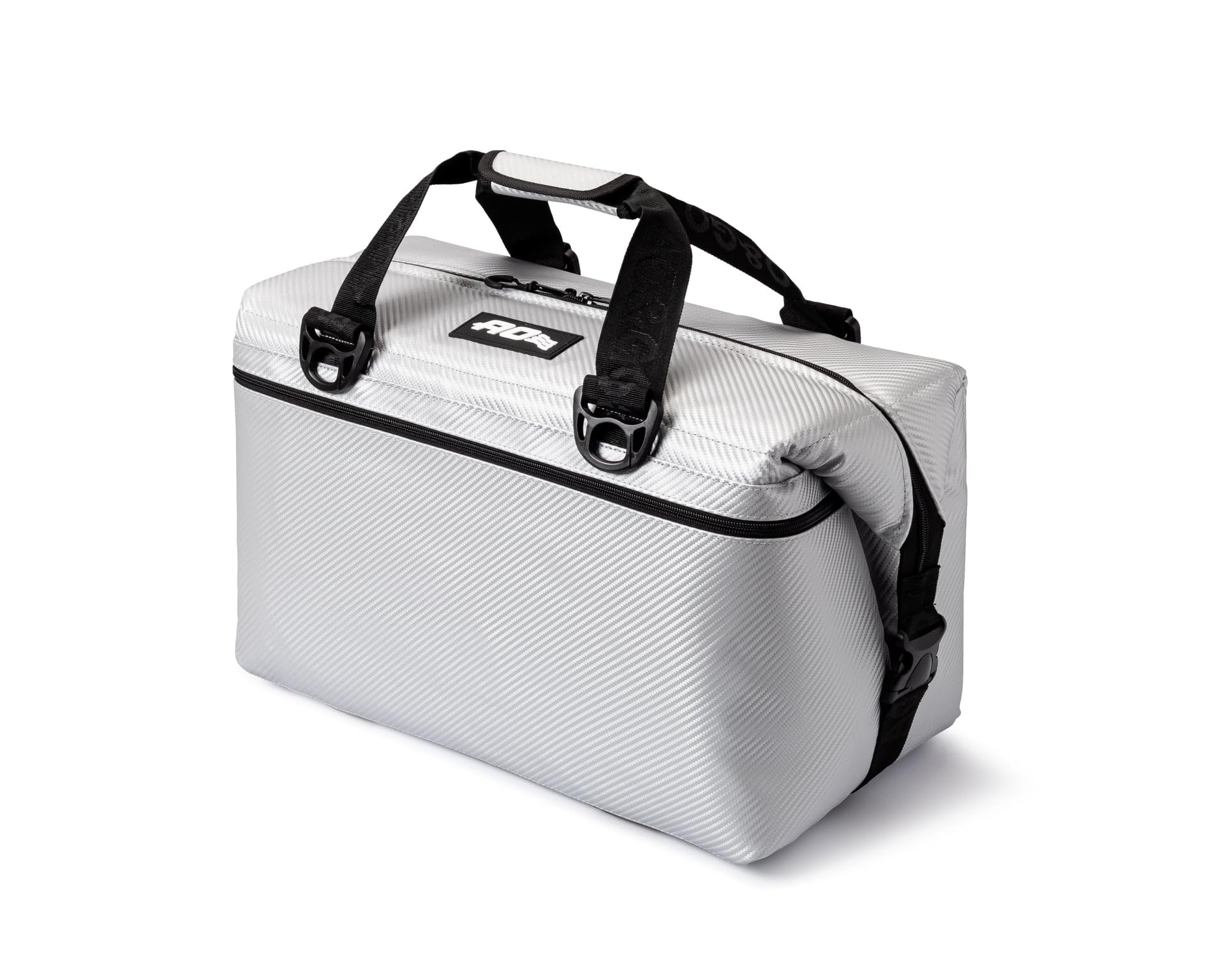 AO Coolers Carbon Expedition Soft Cooler with High-Density Insulation, Silver, 36-Can