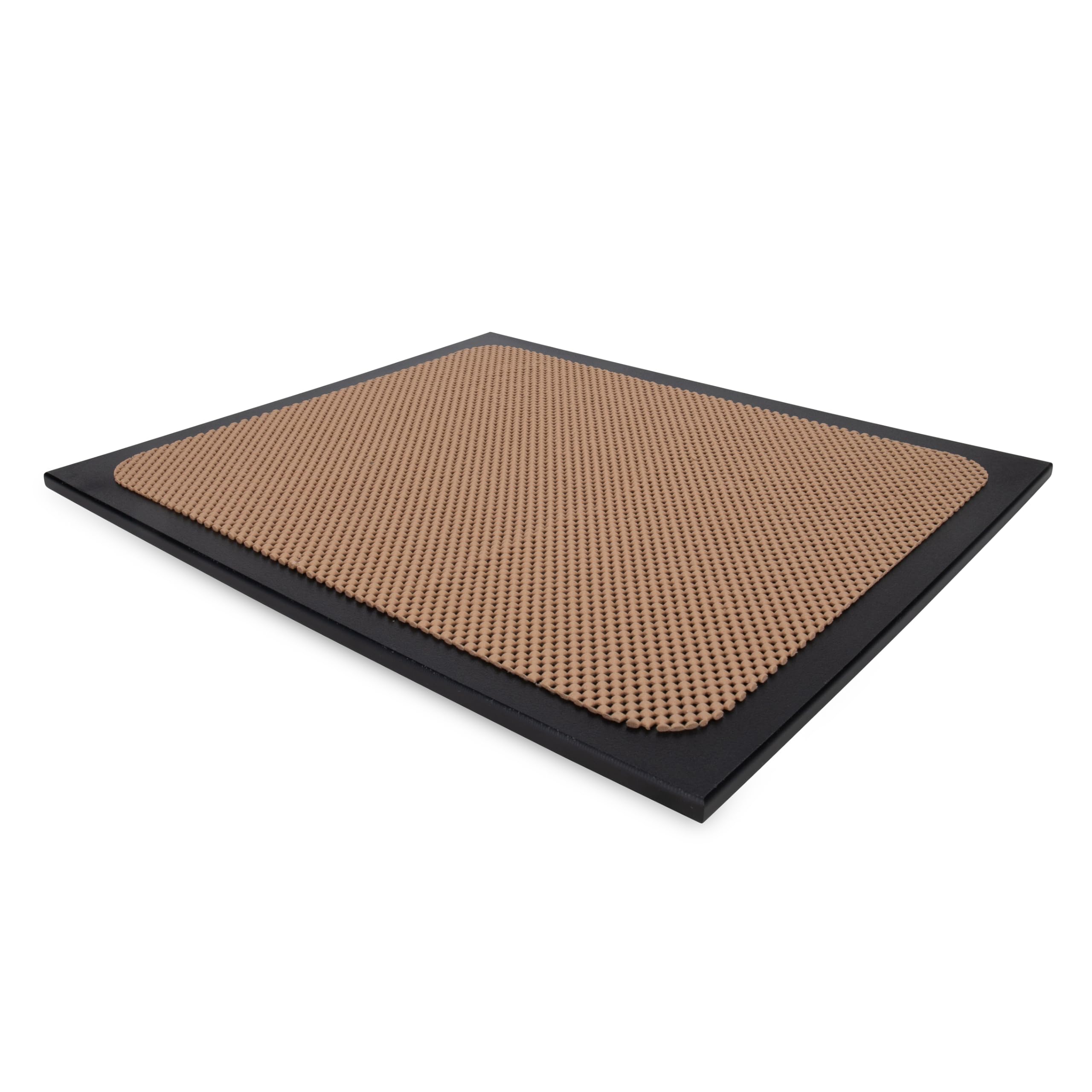 Camco RV Stove Topper & Cutting Board Decor Mate – Black, Non-Skid, Durable Polyethylene – Adds Counter Space & Eliminates Rattling – 17" x 19.5" x 0.5" (43704)