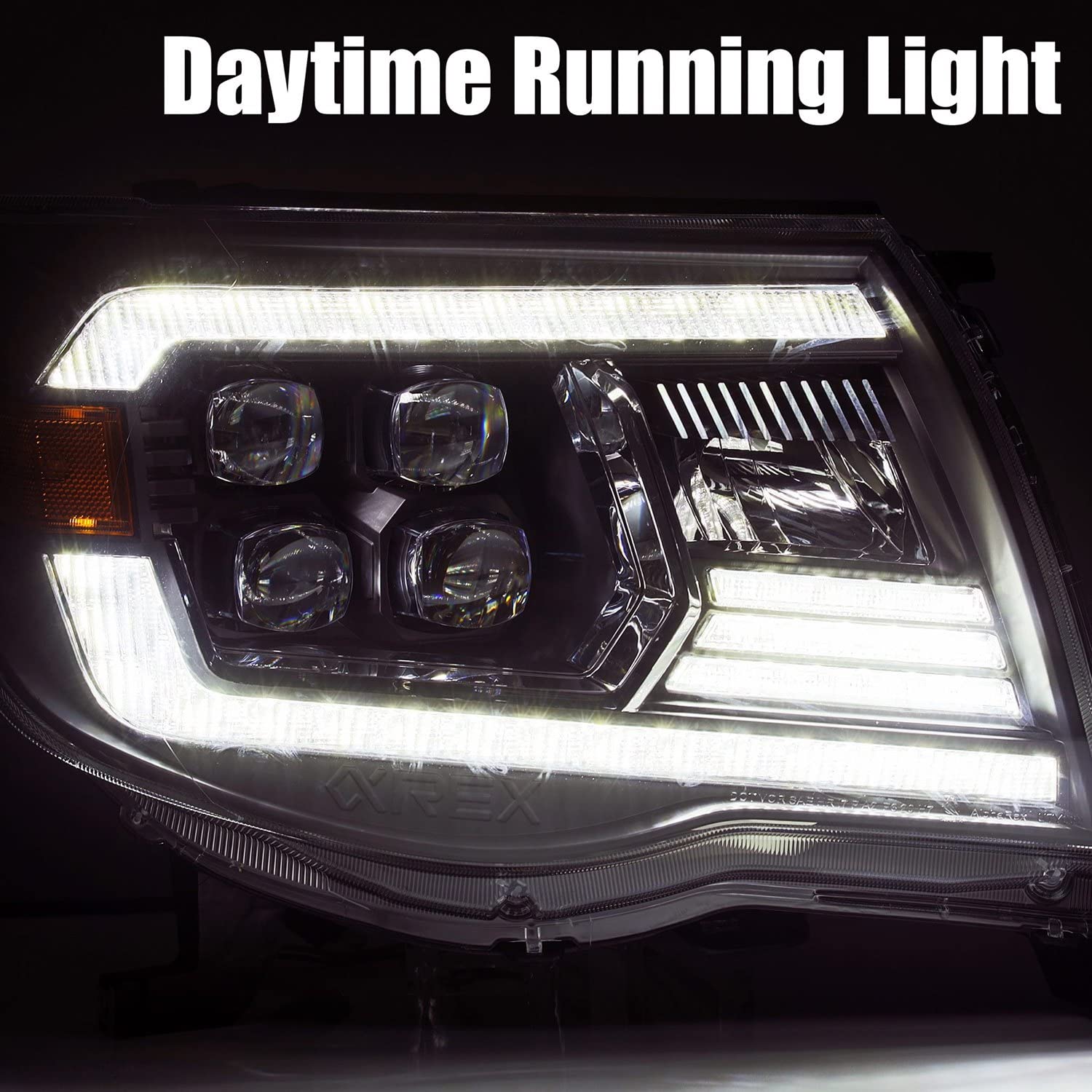 880744 AlphaRex USA Nova Series LED Projector Headlights fits Toyota Tacoma