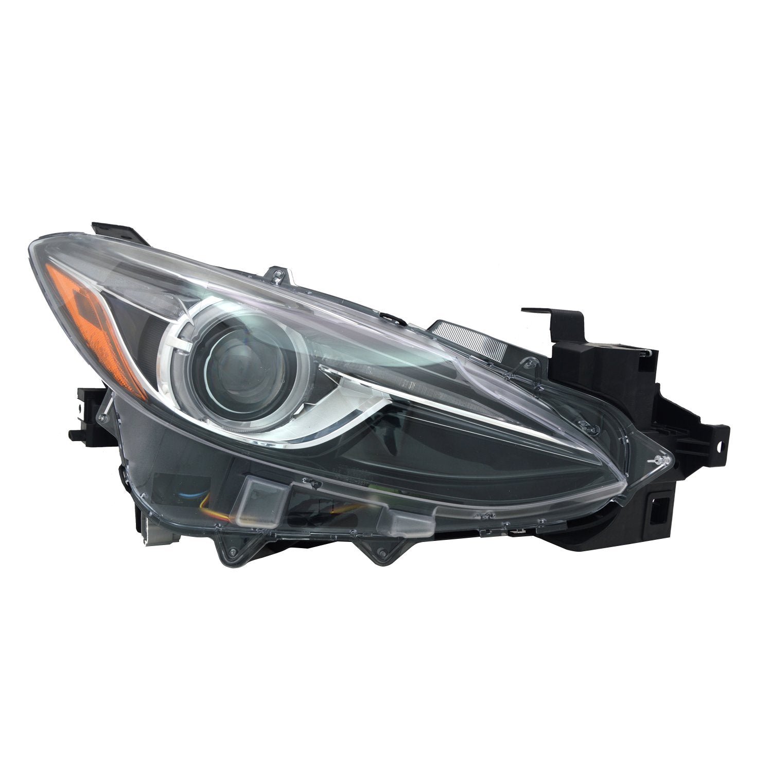 Right TYC Headlight Assembly Compatible with 2014-2018 Mazda Mazda3