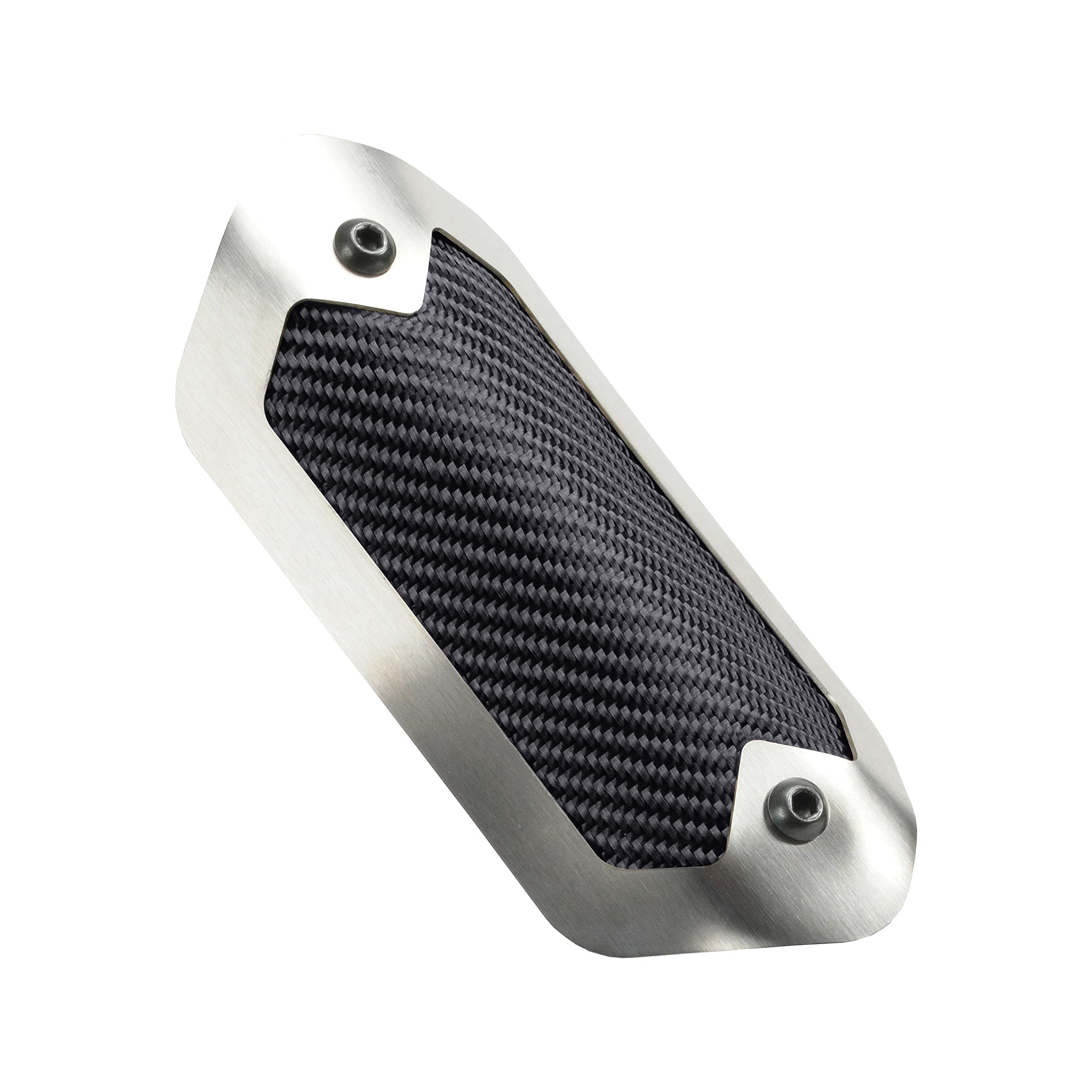Flexible Design Engineering 010900 Onyx 3.5" x 6.5" Heat Shield with Metal Trim Ring