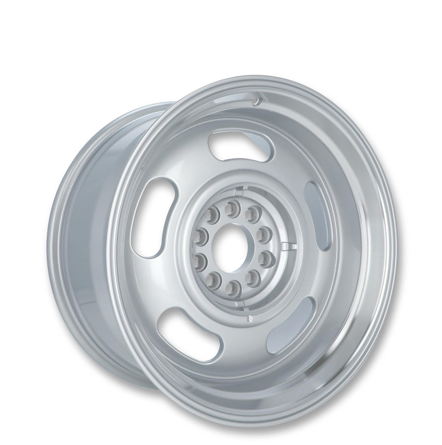 107 Series REV Wheels 107S-8900600 Rally 18x9-5 bs - 5x4.75/5x120.65/5x5/5x127 - Gray/Machine Lip
