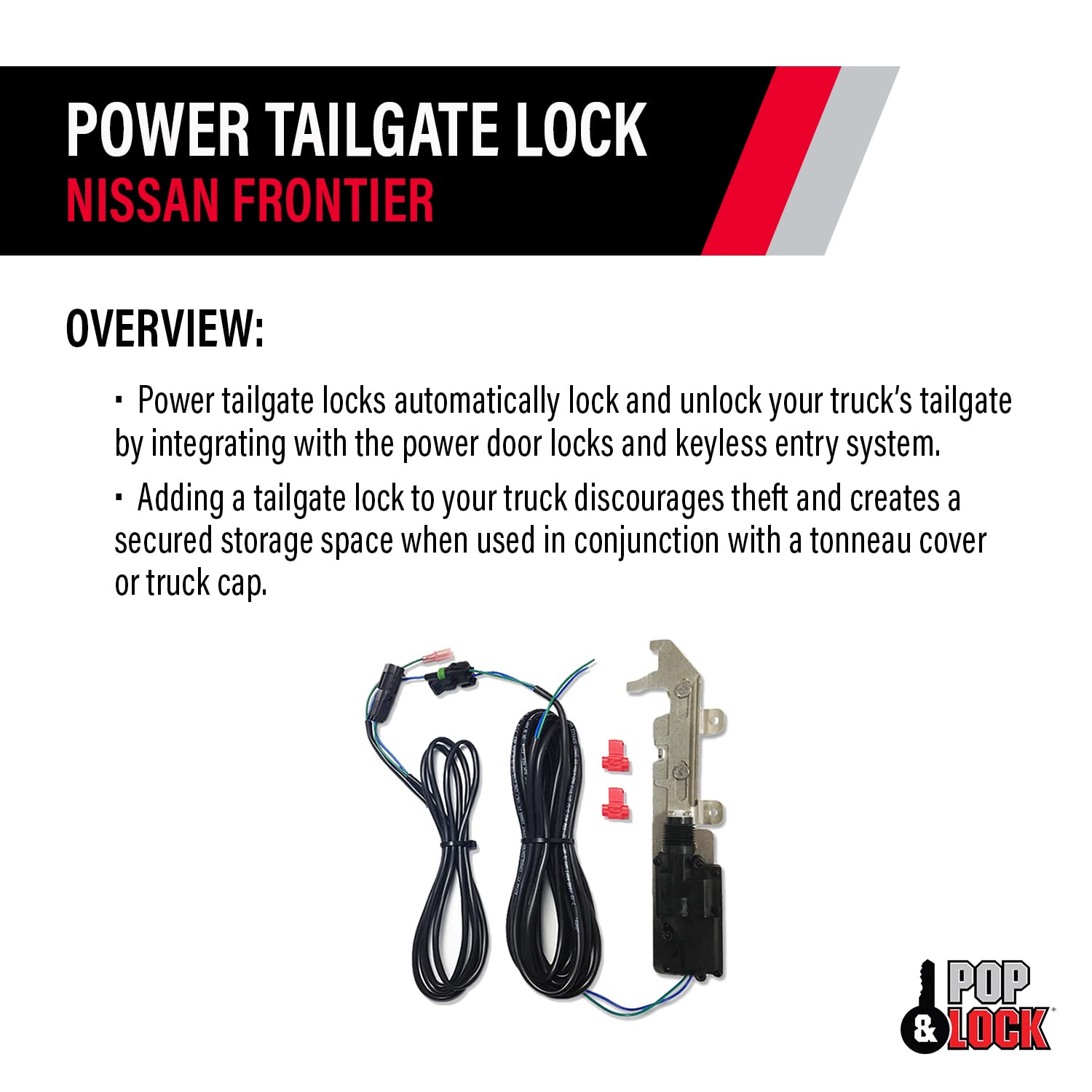 PL8450 Power Tailgate Lock for Nissan Frontier Pop & Lock