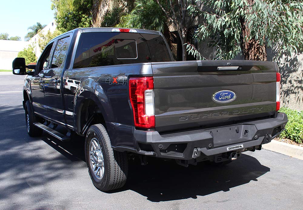 Go Rhino Rear Bumper BR20.5 | Mild Steel, Textured Black | 28373T | Fits 2017 - 2022 Ford F-250, F-350, F-450 Super Duty (Excludes King Ranch and Platinum Editions)