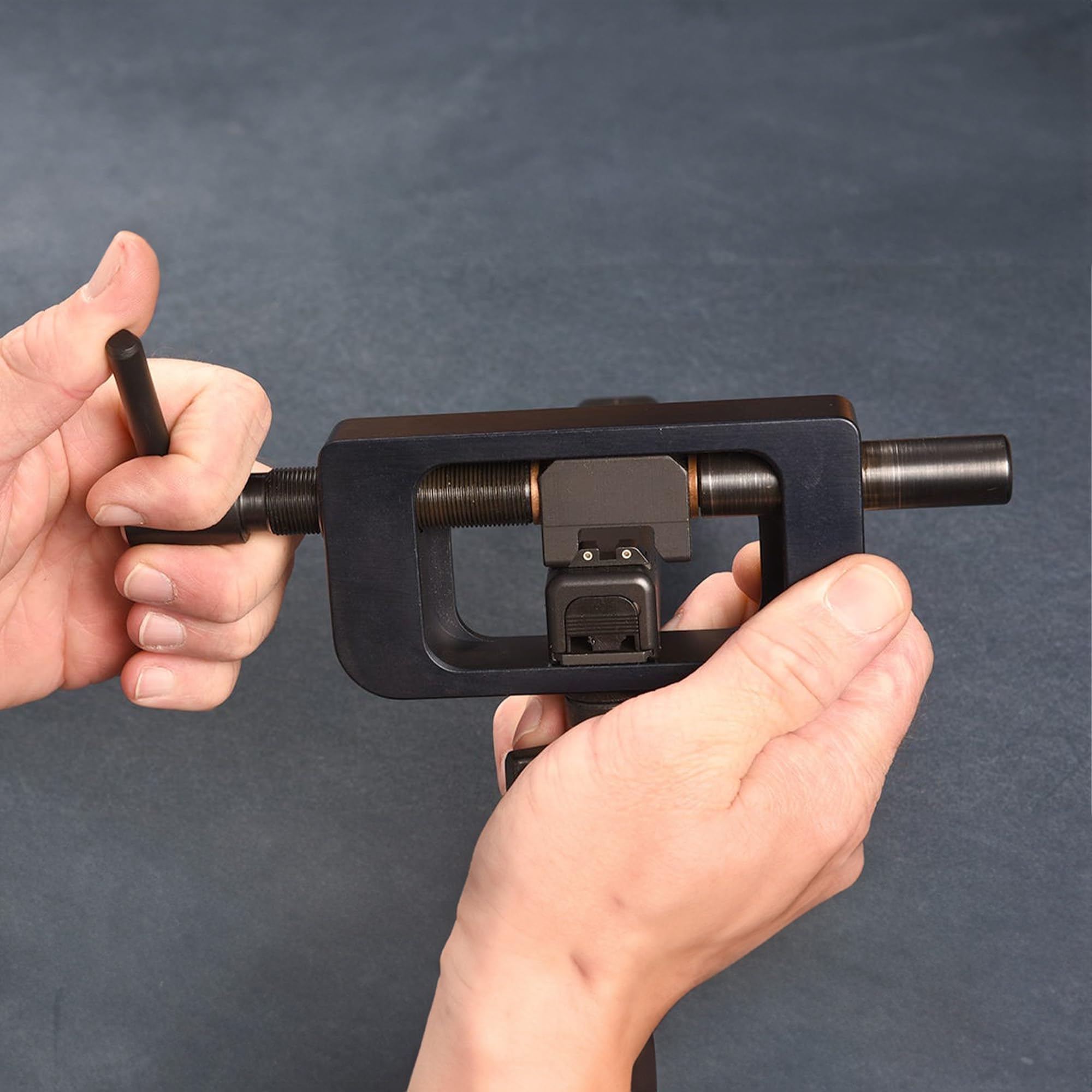 TRUGLO Durable and Portable Steel Rear and Front Sight Installation and Removal Tool with Mounted Sights for Hunting, Black