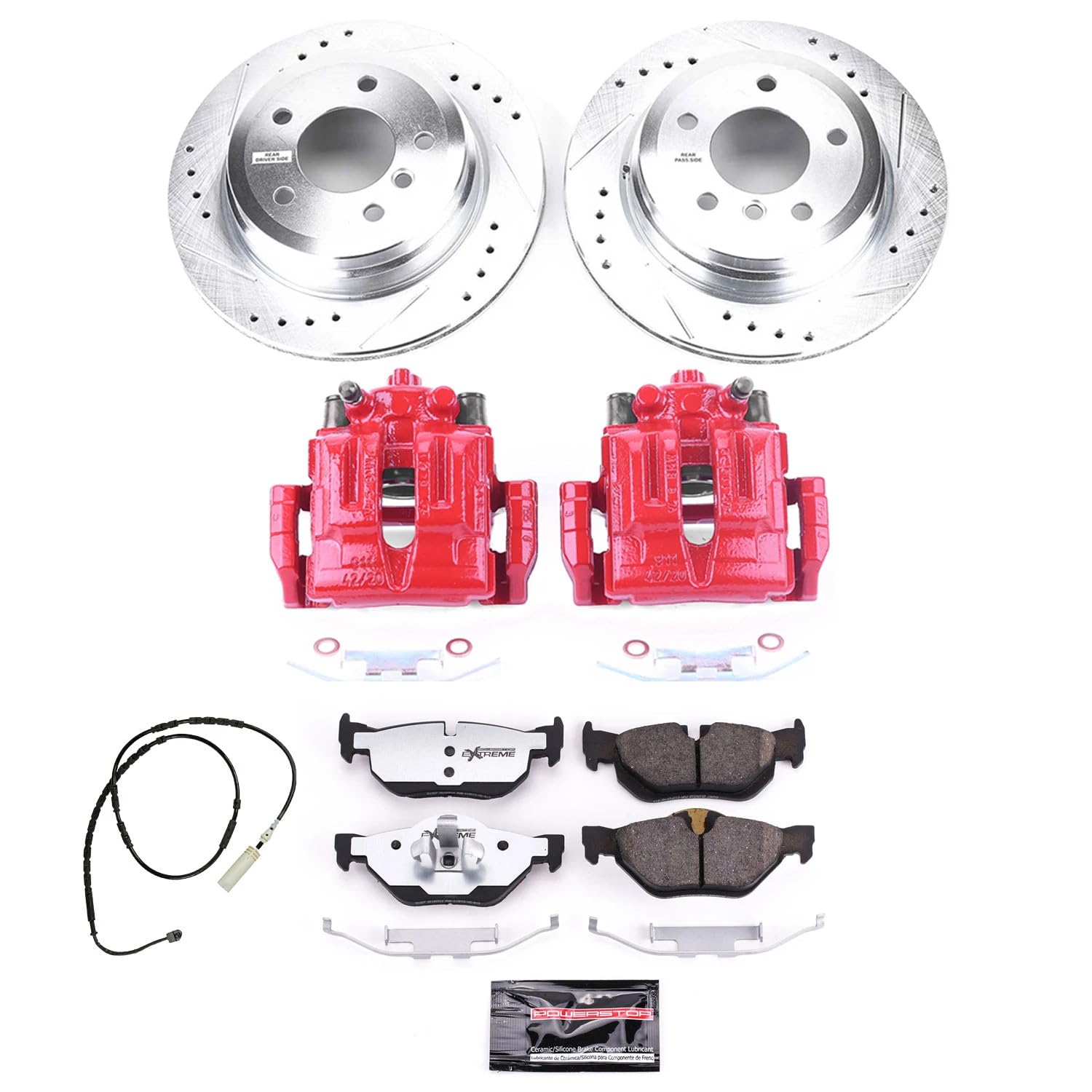 Power Stop Rear KC7008-26 Z26 Street Warrior Brake Kit For BMW X1 2013-2015 [Model Specific]