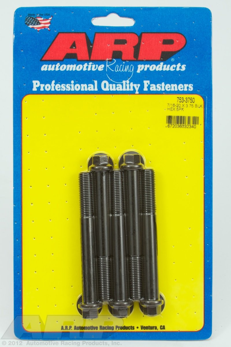 Hex ARP (753-3750) Oxide Bolt, Black
