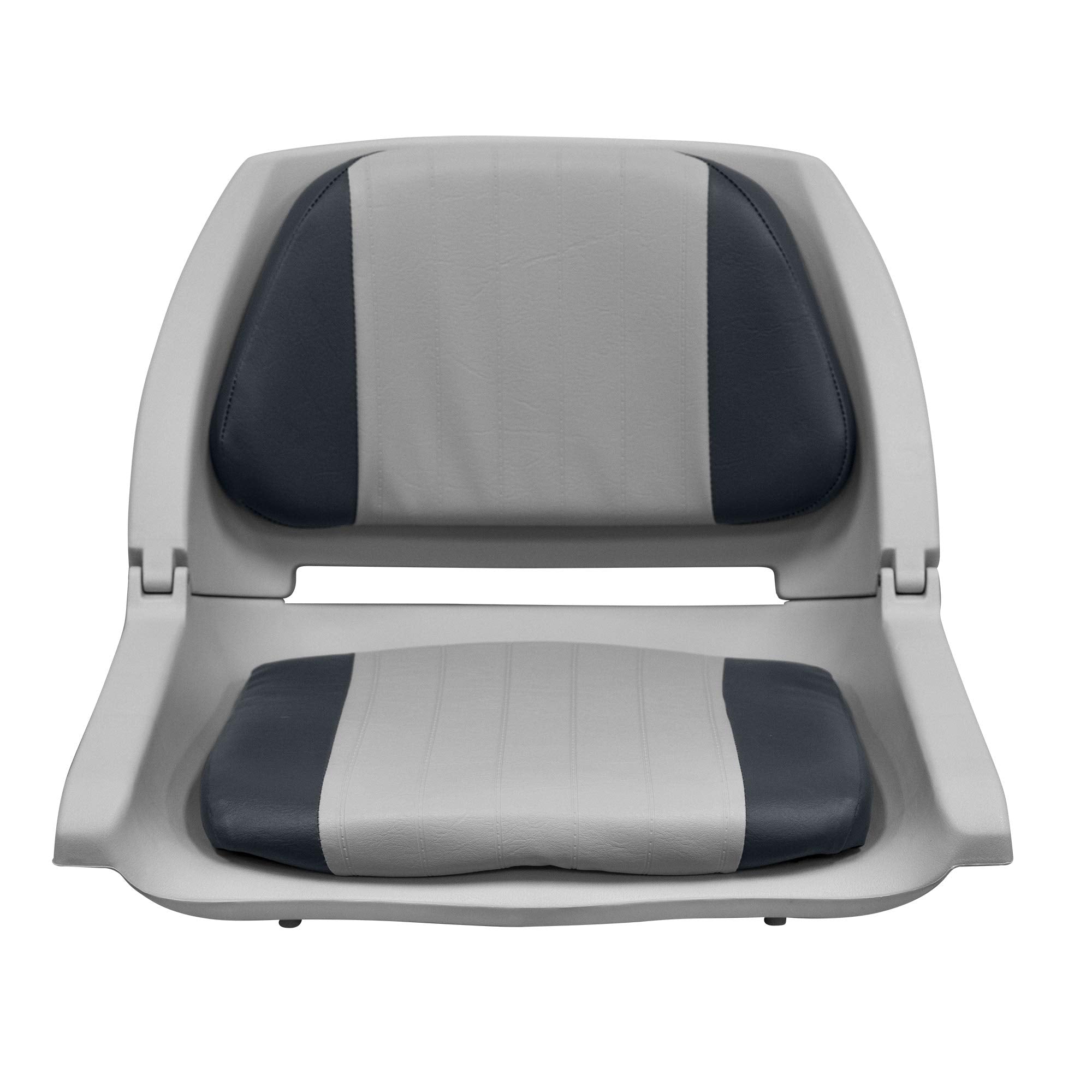 Molded Fishing Boat Seat Wise 8WD139LS-012 with Marine Grade Cushion Pads, Grey Shell, Grey/Charcoal Cushion