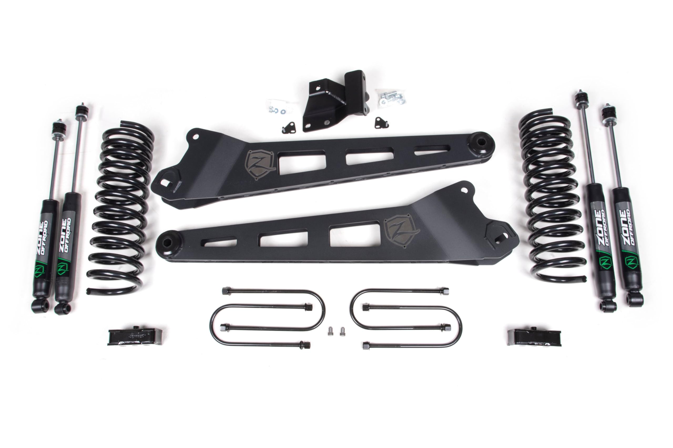 Zone Offroad 2019-2023 Dodge/Ram ZOND143F 3500 4WD Diesel; 2024 Ram 1500/2500/3500 | 3 inch Full Radius Arm Suspension Lift Kit (Front & Rear) | FOX 2.0 Adventure Series Shocks