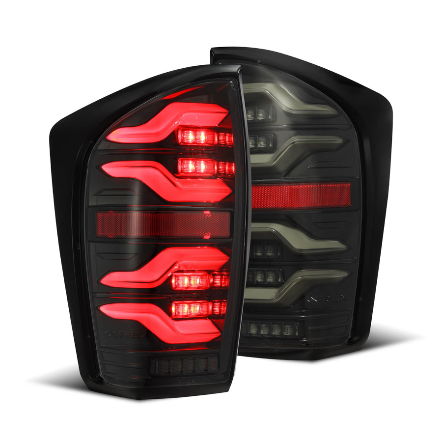 For 16-23 Tacoma Alpharex LUXX-Series LED Tail Lights Alpha-Black