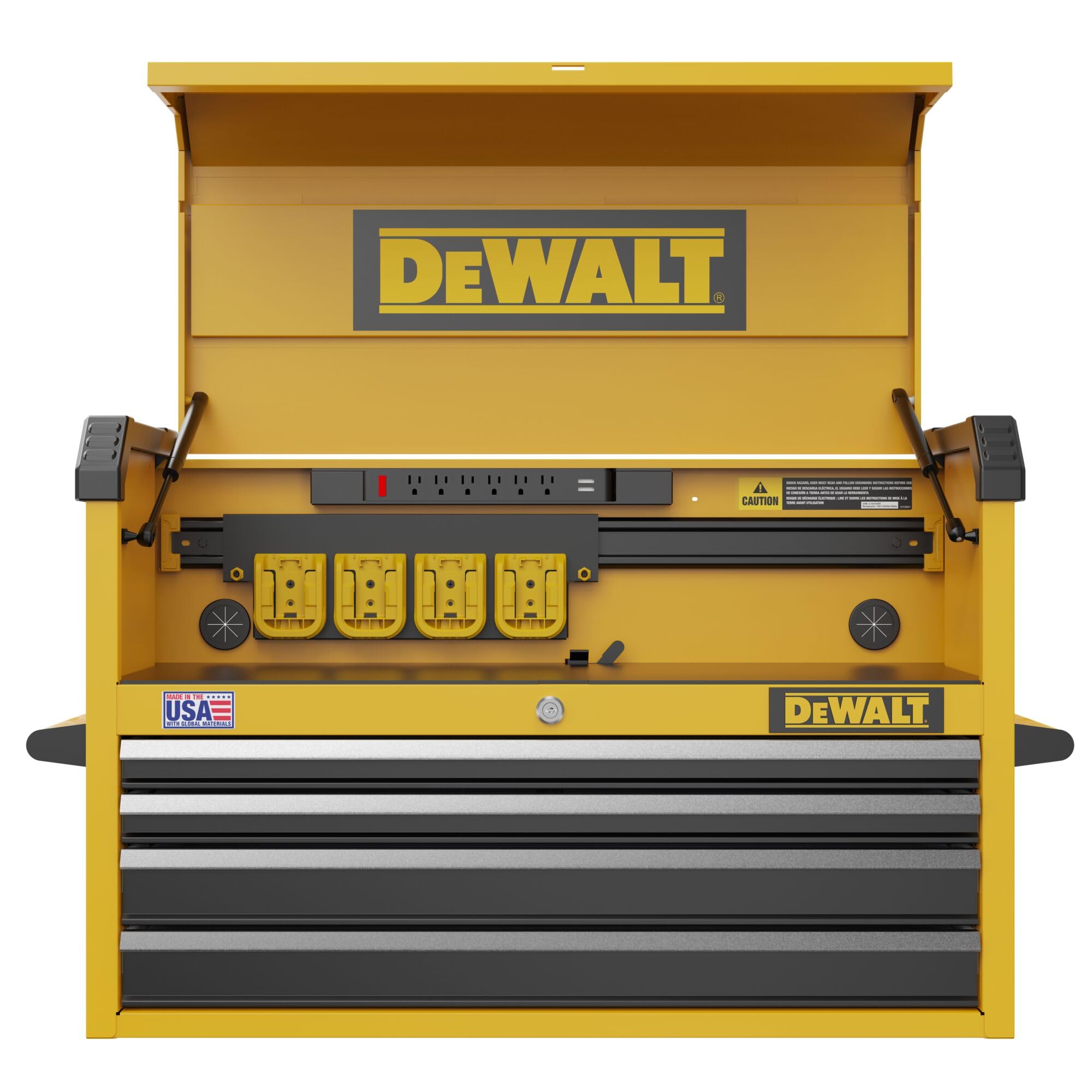 Tool Chest DEWALT with 4 Drawers, 37 Inch, 100lb Drawer Capacity, DEWALT Workshop Storage System Compatible (DWST37041)