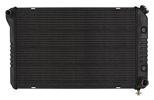 COLD - CASE Black Night Rider Series Cold Case Radiator, 32 in W x 18.5 in H x 3 in D, Driver Side Inlet, Passenger Side Outlet, Aluminum, Black Paint, Automatic