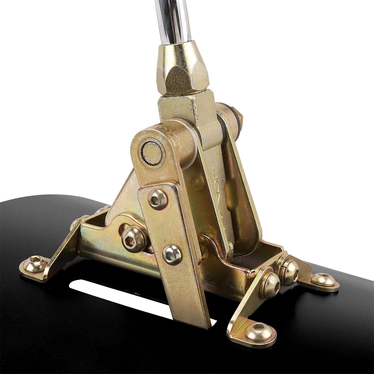 23" Double Bend Lever Floor Mount Shifter with Skull Shaped Knob Lokar for GM 350 Transmission