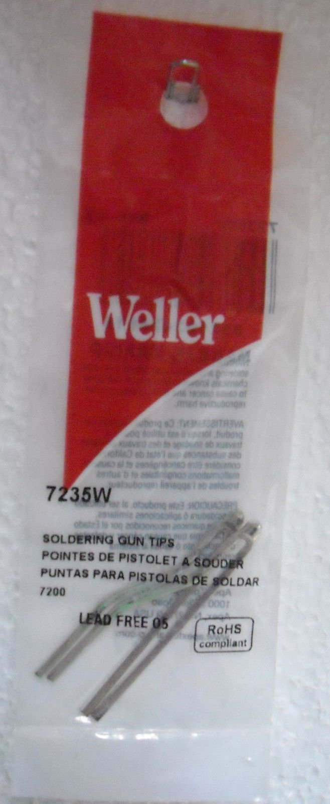 Weller Lightweight Soldering Gun Tips 2 Count 7235
