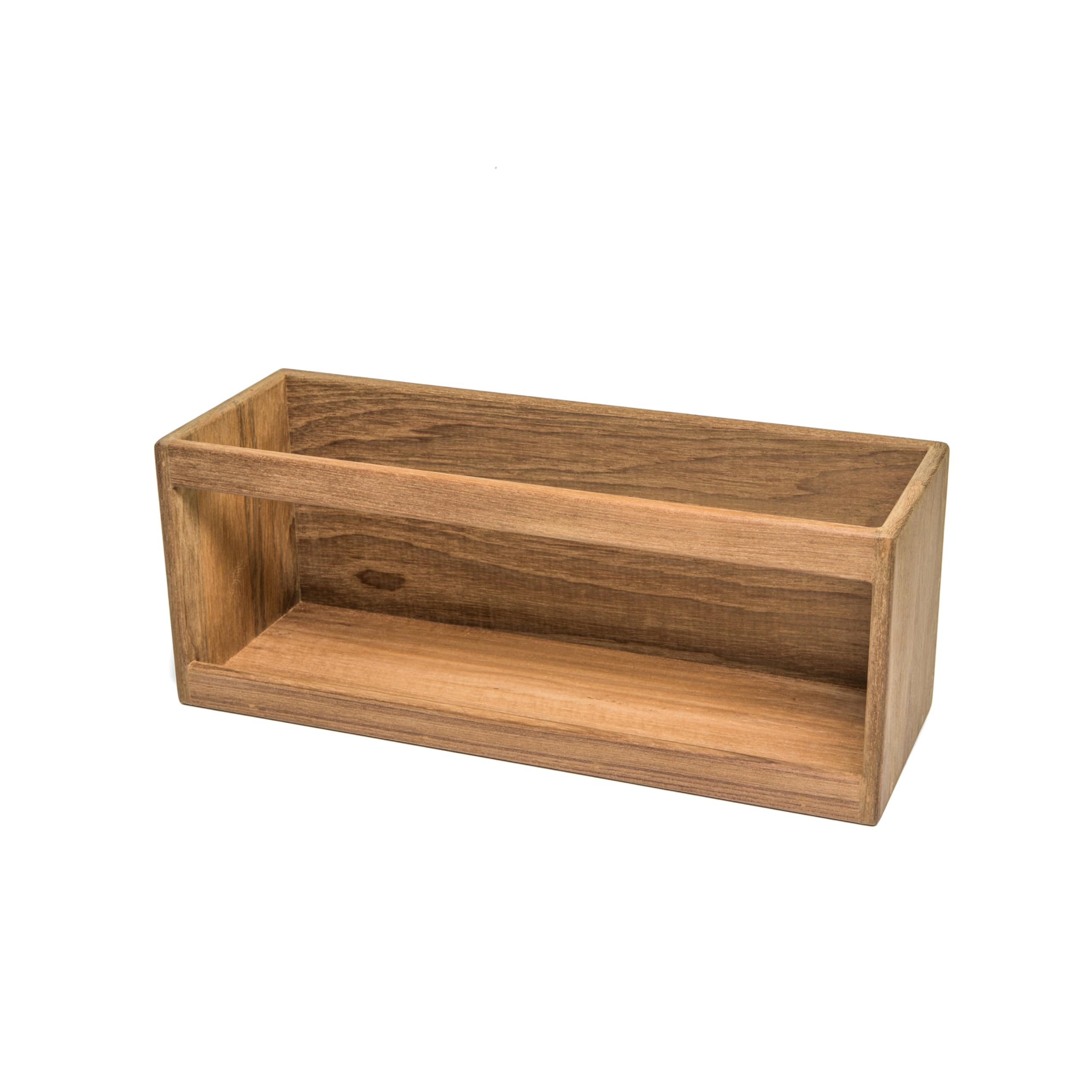 VHS Cassette/Paperback Book Rack Whitecap Teak