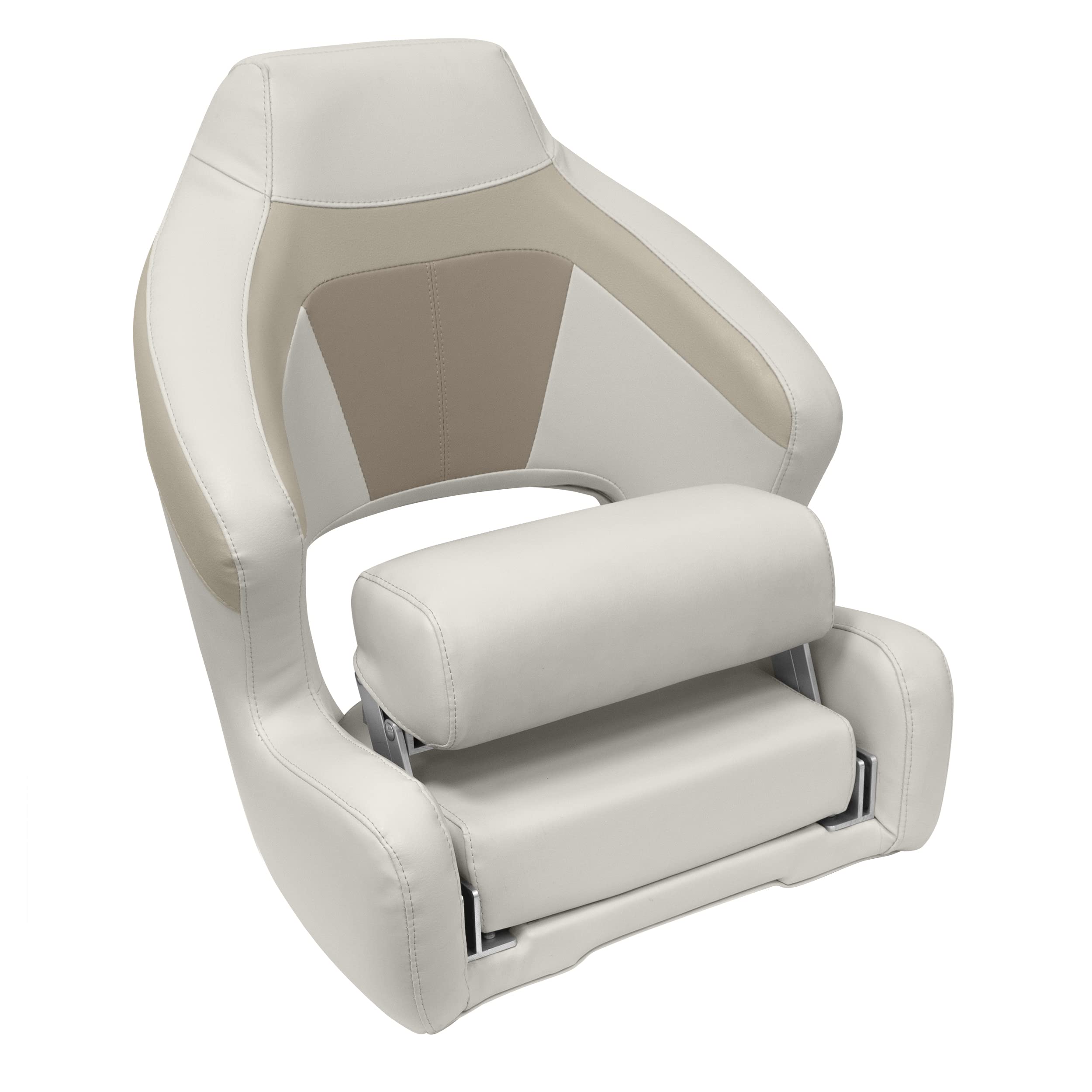 Premier Series Wise BM3338-1066 XL Bucket Seat with Flip Up Bolster, Stone/Mocha Java/Khaki