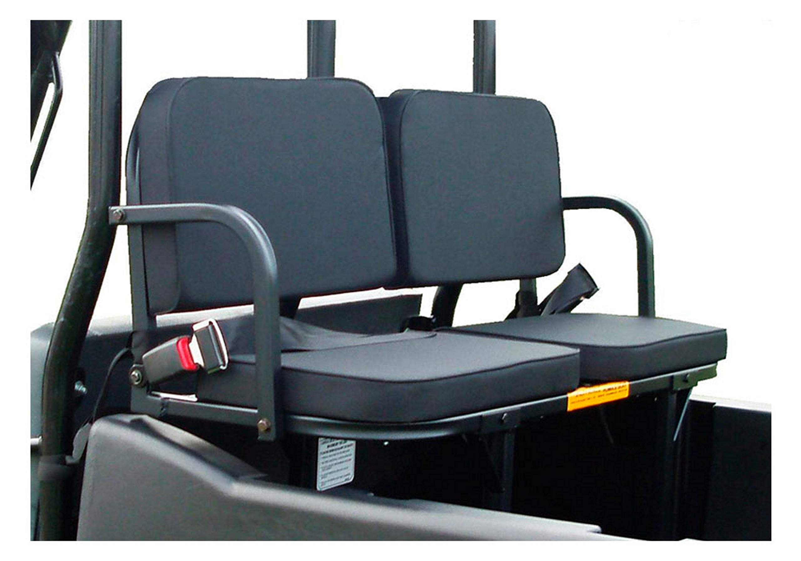 Deluxe Great Day Rumble Seat - For UTVs With30"x 30"x 12" or Larger Bed Size - 350 lbs Weight Capacity - Black, UVDRS200BL