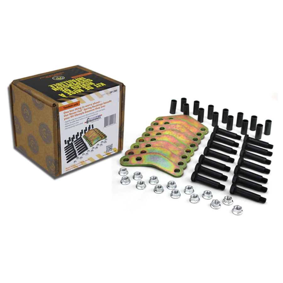 Never Fail Lippert Components 281285 Tandem Axle Suspension Hardware Kit