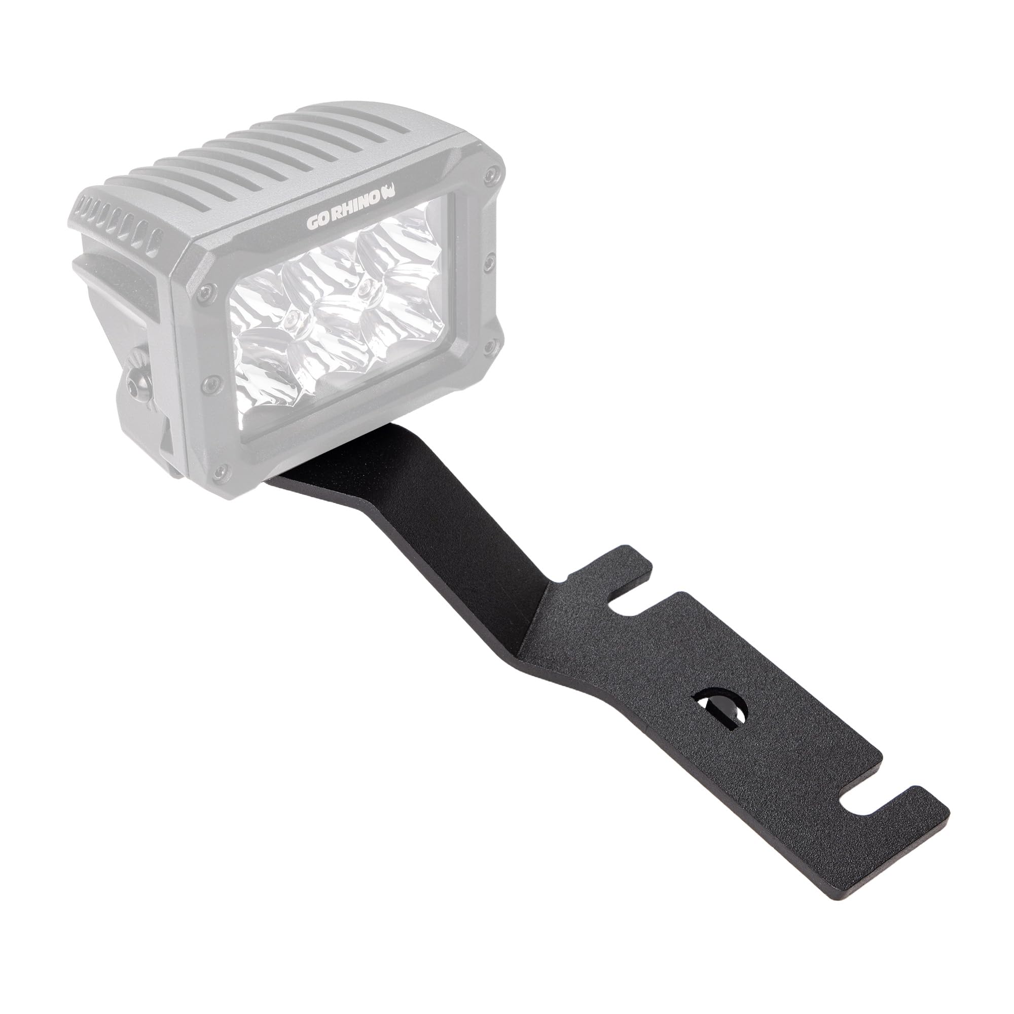 Go Rhino Hood Hinge XE Light Mount Cube | Mild Steel, Textured Black | 732325T | Fits 2017-2023 Nissan Titan