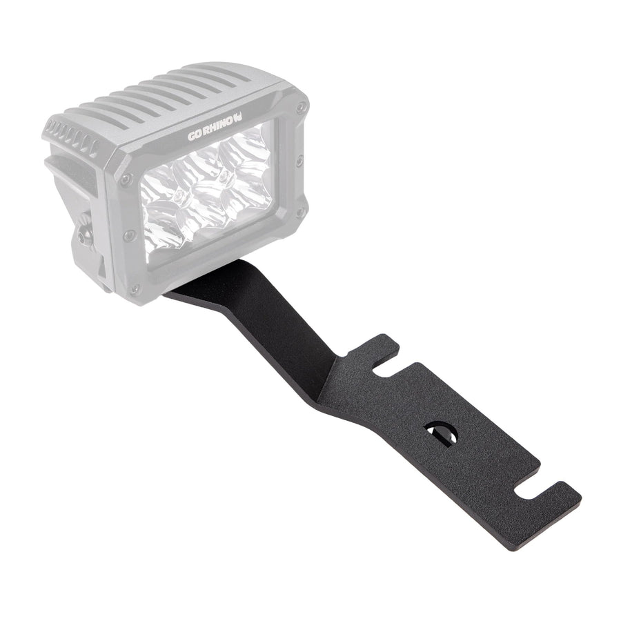 Go Rhino Hood Hinge XE Light Mount Cube | Mild Steel, Textured Black | 732325T | Fits 2017-2023 Nissan Titan
