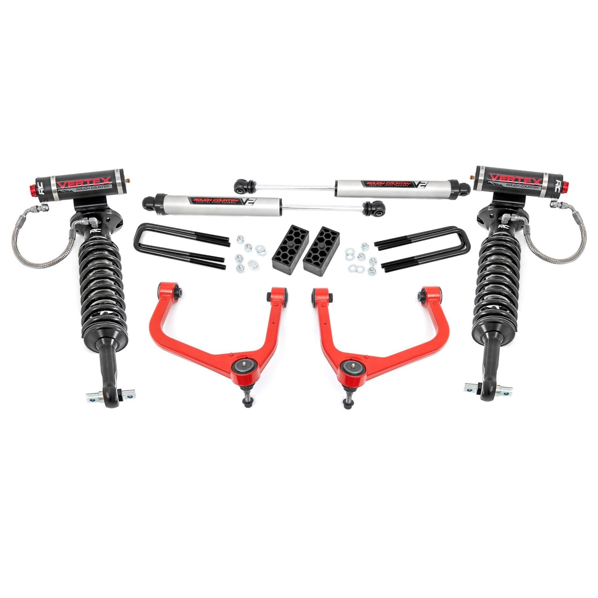 3.5" Rough Country Lift Kit for 2019-2024 Chevy/GMC Vertex/V2 1500-29557RED