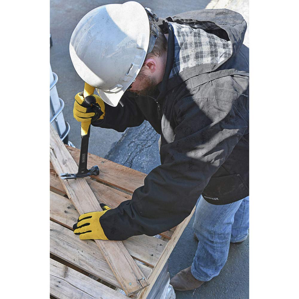DEWALT Adult Unisex With 2.0ah Battery and Charger Heated Heavy Duty Work Coat, Black, X-Large US