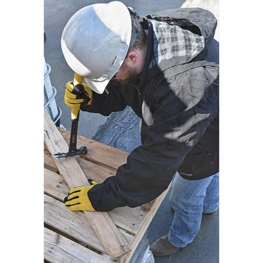 DEWALT Adult Unisex With 2.0ah Battery and Charger Heated Heavy Duty Work Coat, Black, X-Large US