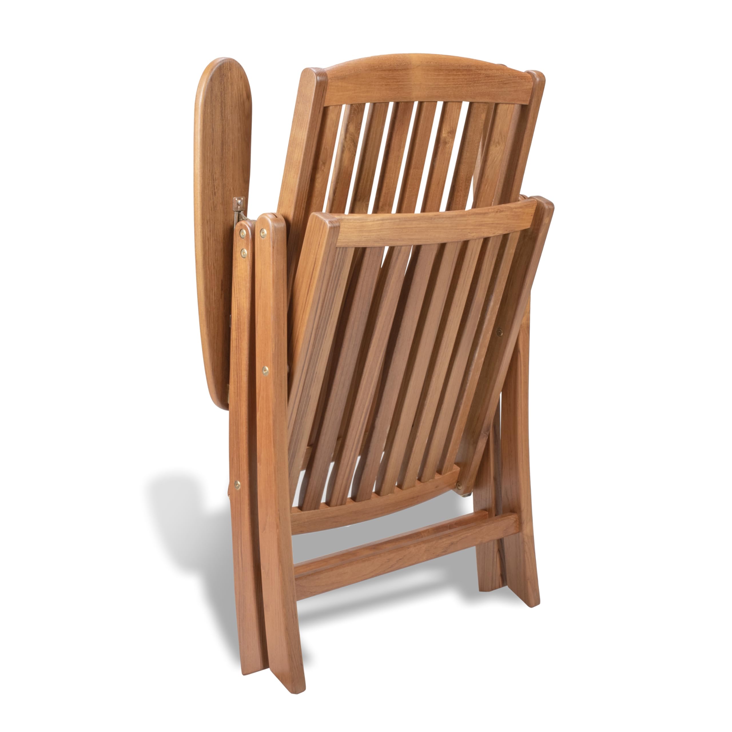 Teak Whitecap 60071 Folding Reclining Arm Chair