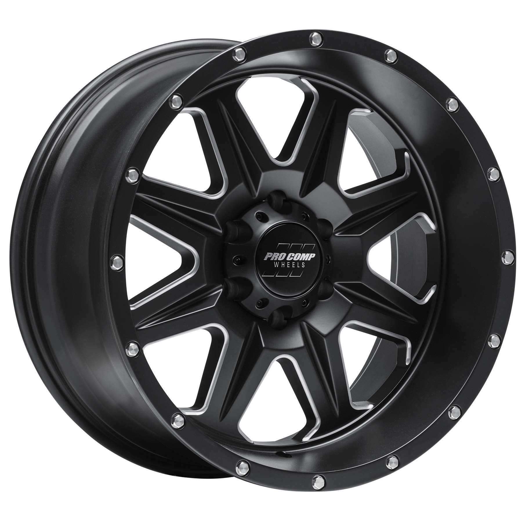 Pro Comp PXA63 Alloys 20X10 6X5.5 S-BLK MILL -18MM - PXA5163-218347