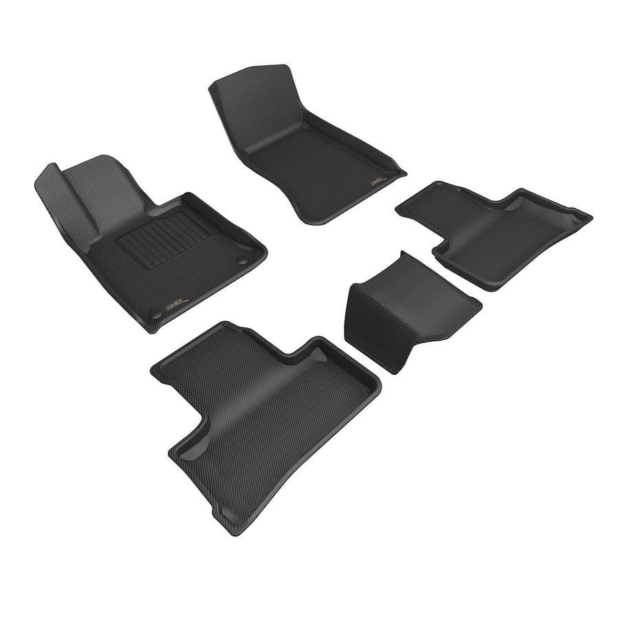 Kagu 3D MAXpider Custom Fit Floor Mat (Black) Compatible with Mercedes-Benz Glc Coupe 2023-2026 - Full Set