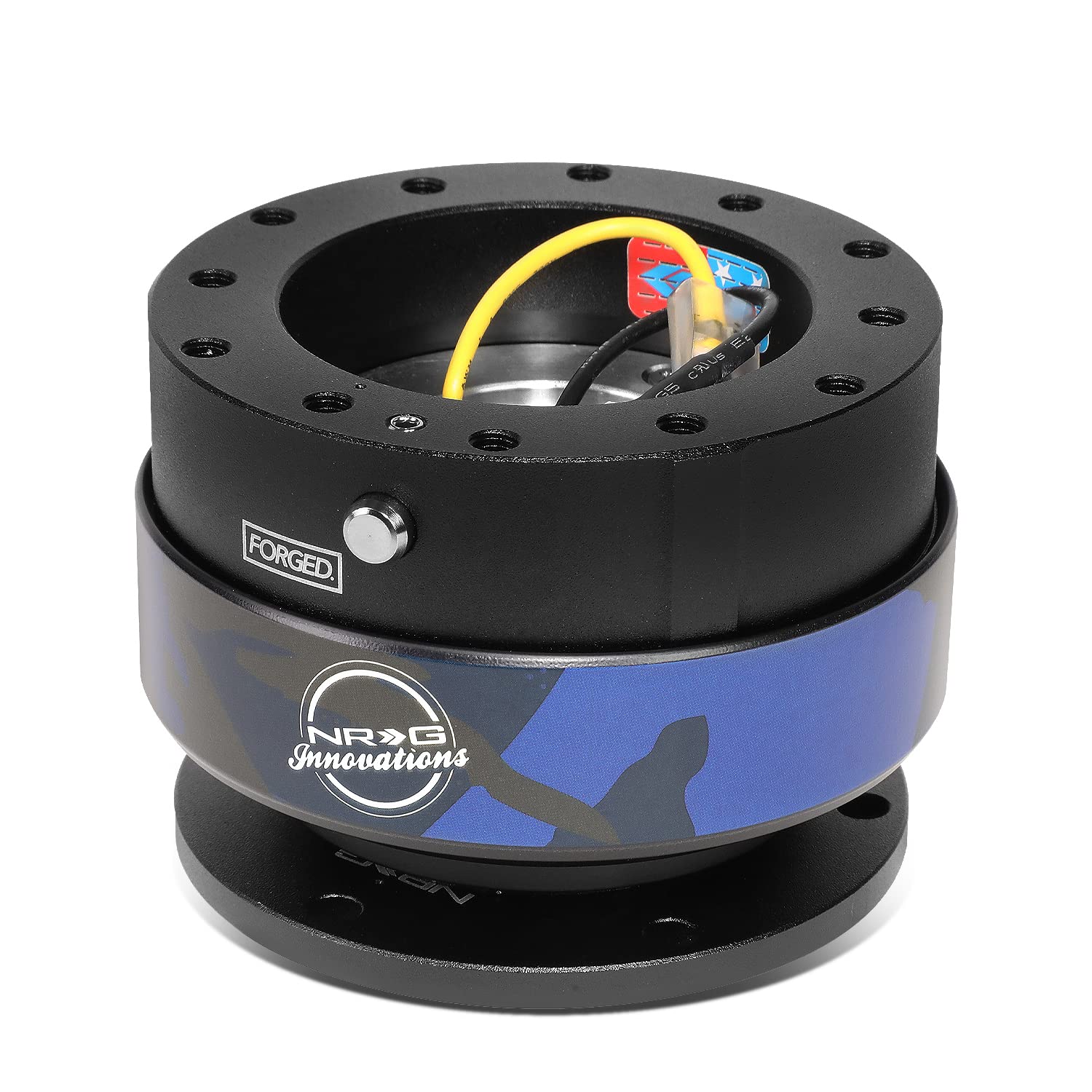 NRG Innovations SRK-200BK-MM Quick Release Steering Wheel Adapter Tight Ball Bearing Lock Aluminum Compatible with 6-Bolt 70mm 74mm