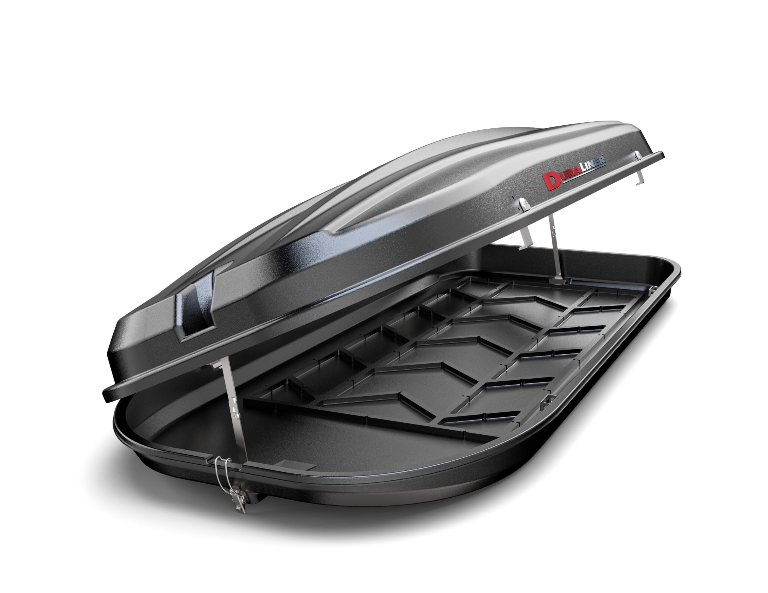 Rooftop Cargo Carrier DuraLiner - Waterproof Hard Shell Roof Top Mount Car Storage - Universal Fit - Easy Installation - 16 Cubic Ft - Made in USA