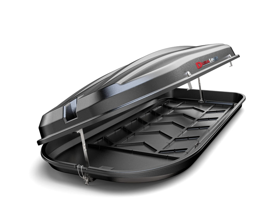 Rooftop Cargo Carrier DuraLiner - Waterproof Hard Shell Roof Top Mount Car Storage - Universal Fit - Easy Installation - 16 Cubic Ft - Made in USA