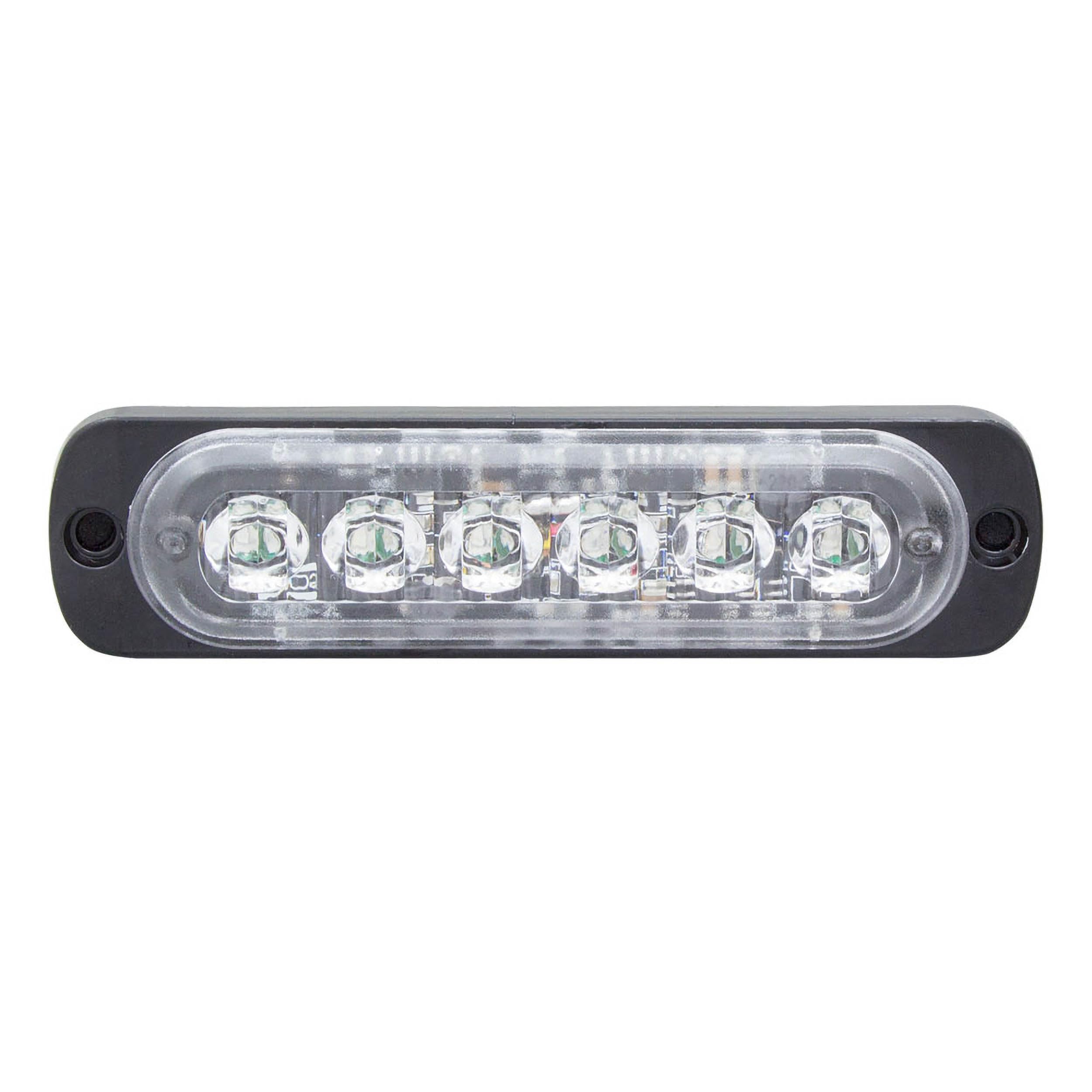 Heise Marker Lights Bi-Color Blue/Red - 4.4 Inch - 6 Led