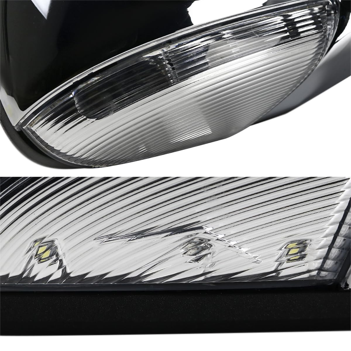 Right Passenger Side Mirror Spec-D Tuning LED Signal Power Heat Compatible with 2009-2012 Dodge Ram 1500