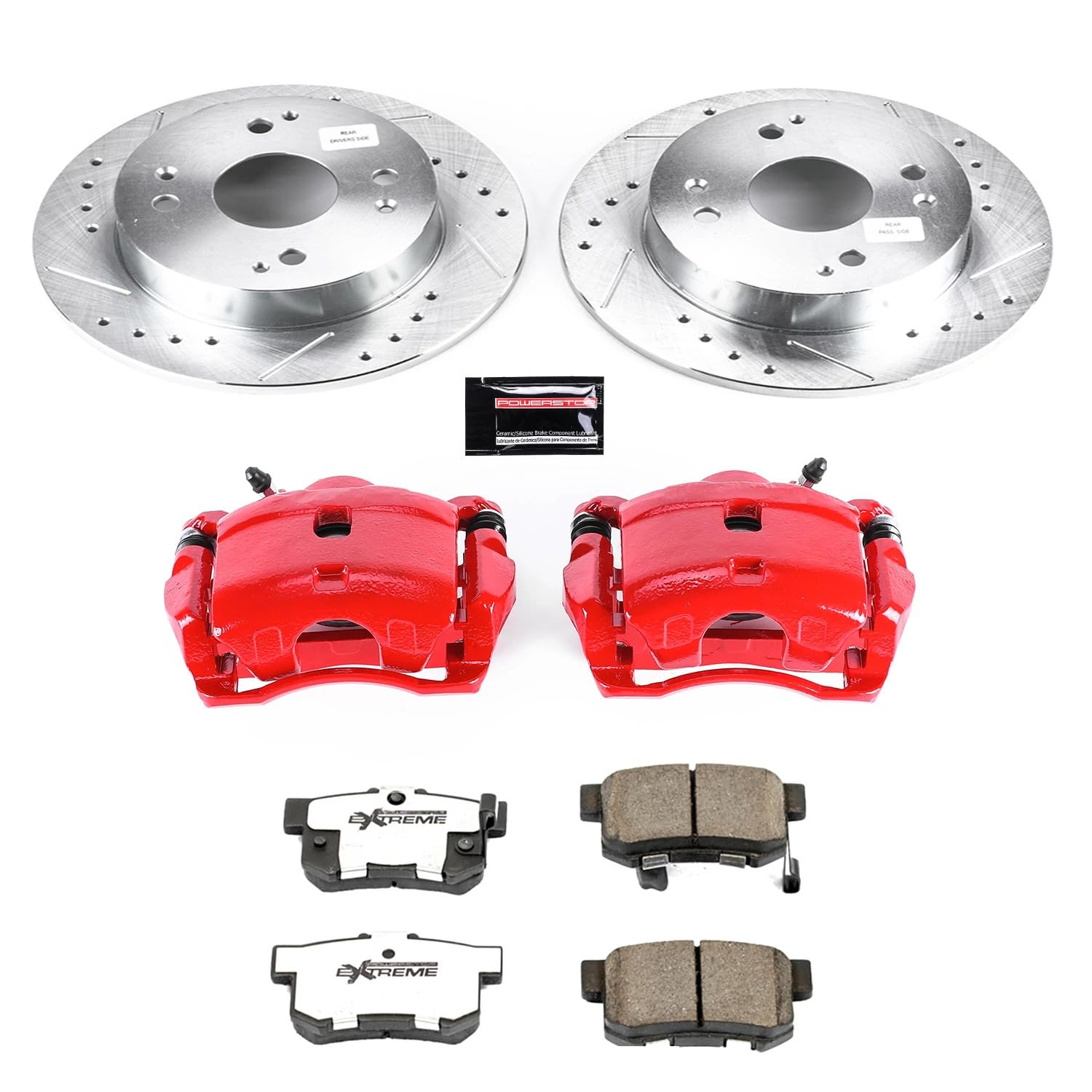 Power Stop Rear KC701-26 Z26 Street Warrior Brake Kit For Honda Accord 1991-1997 [Vehicle Specific]