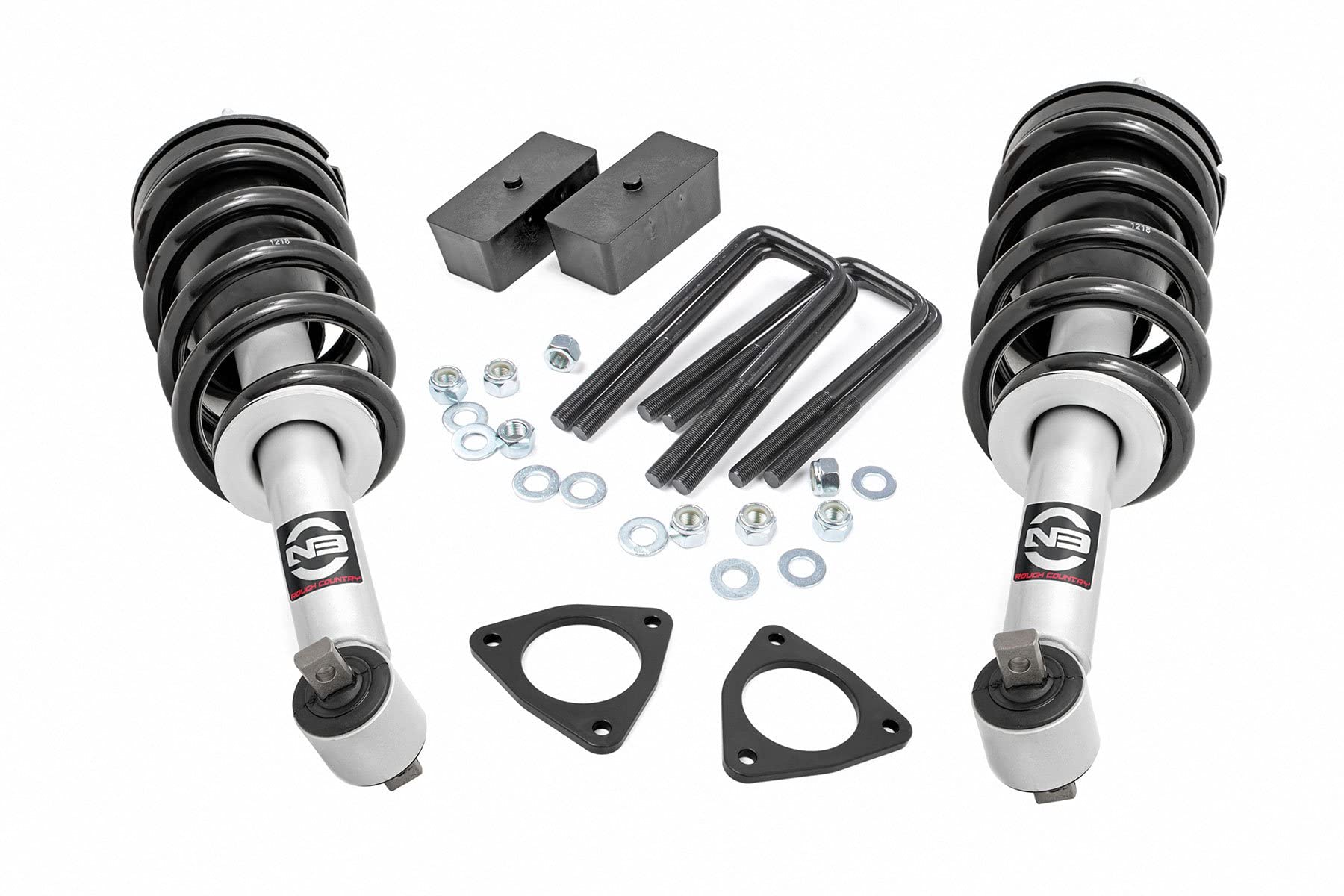 2.5" Rough Country Leveling Lift Kit w/N3 Struts for 07-18 Chevy/GMC 1500-1319