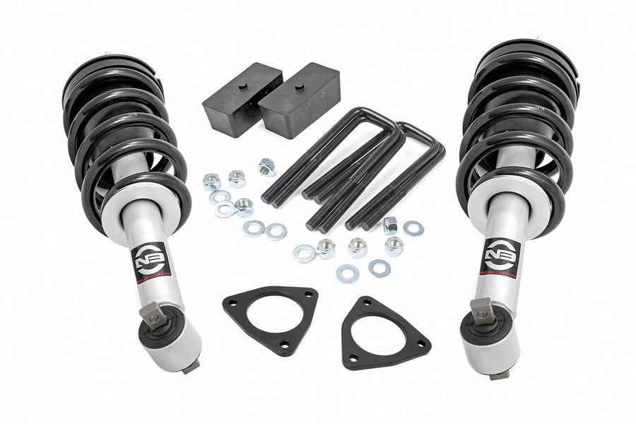 2.5" Rough Country Leveling Lift Kit w/N3 Struts for 07-18 Chevy/GMC 1500-1319