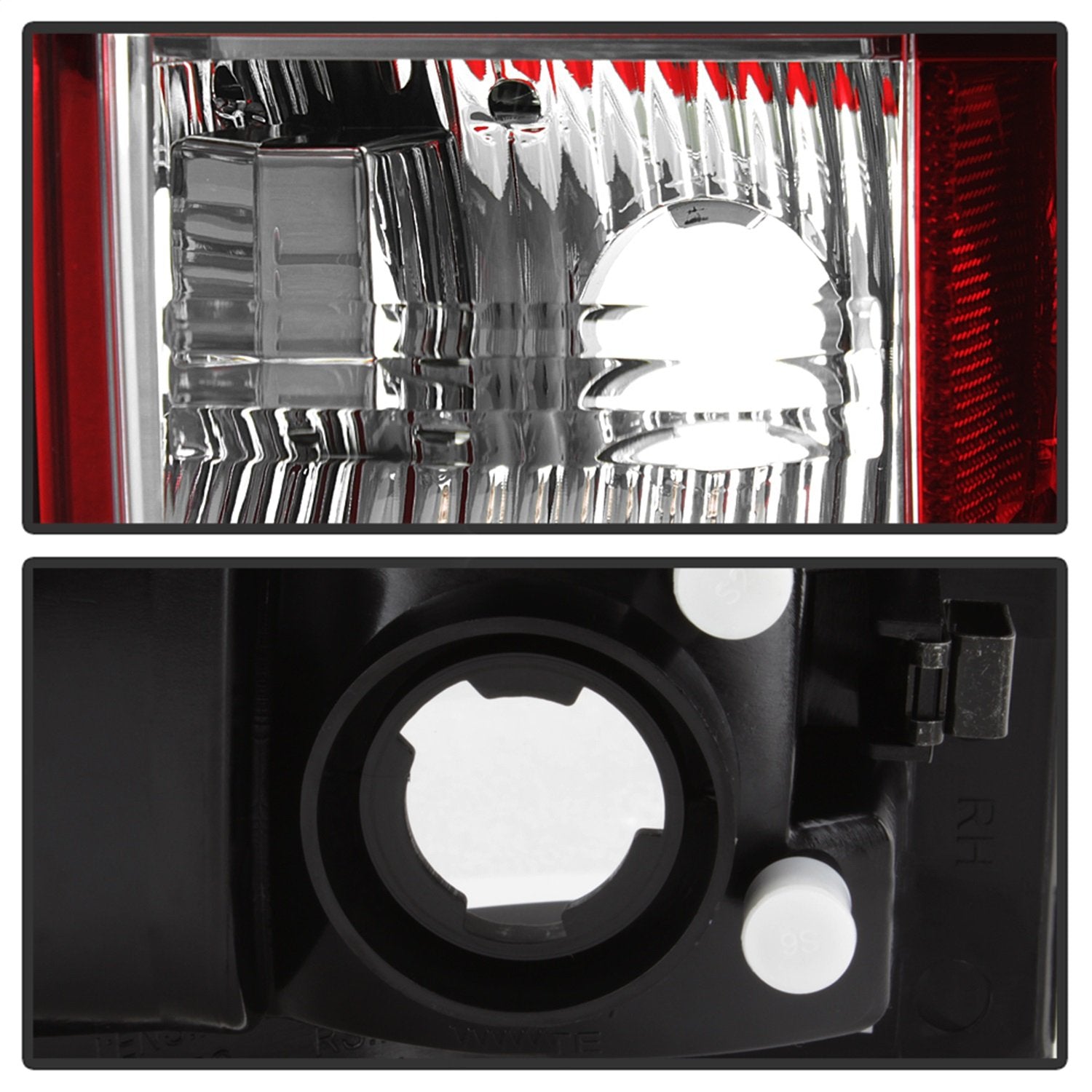 Spyder Auto 5084132 Spyder Dodge Ram 02-06 1500 / Ram 2500/3500 03-06 Version 3 Light Bar LED Tail Light - Red Clear