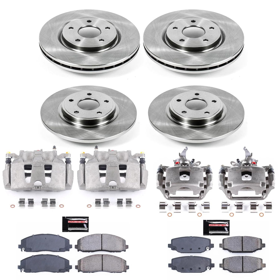 Power Stop Replacement KCOE5960B Front and Rear Brake Caliper Kit- Brake Rotor | Brake Pads & Calipers For Dodge Journey 2012-2020 [Vehicle Specific]