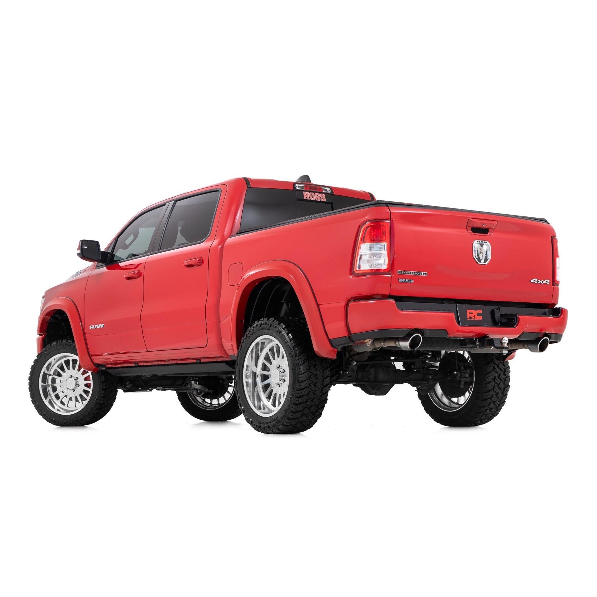 Rough Country Rear Wheel Well Liners for 1500 Ram (2019-2026) - Heavy-Duty Rear Fender Liners for Mud & Debris Protection, Made in USA